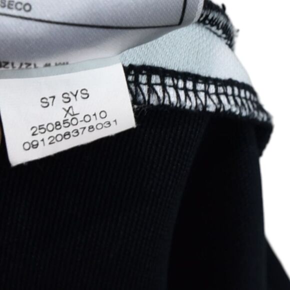 Vintage Nike Track Pants Black White Swoosh Sweatpants Y2K XL Wide Legs - Picture 6 of 8